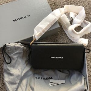 Balenciaga Continental Wallet on Chain Bag